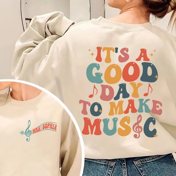 It's A Good Day To Make Music Shirt, Custom Music Teacher Shirt, Music Teacher Gift, Teacher Gifts, Music Class Shirt, Chorus Teacher Shirt