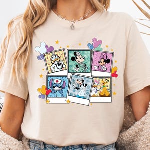 Disney Mickey And Friends Nurse Shirt, Stitch Nurse Sweatshirt, Nurse Disneyland Trip Tee, New Nurse Life Gift,  RN ICU NICU Nurse T-shirt