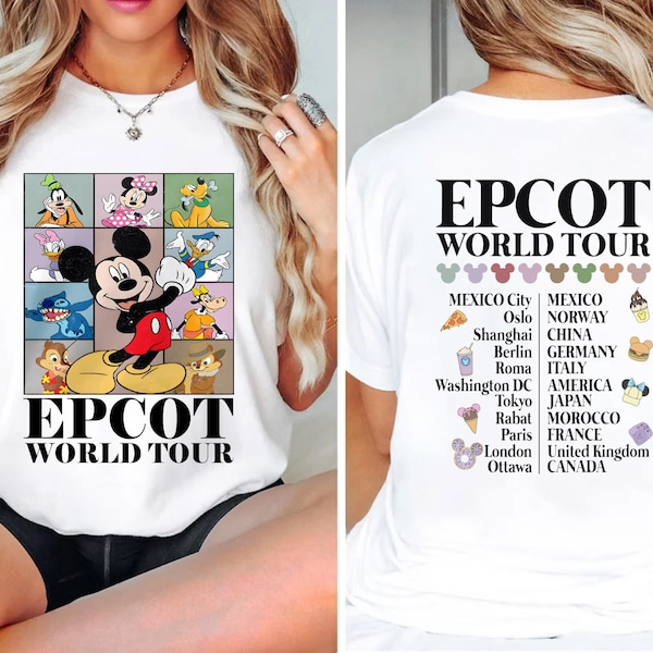 World Tour Shirt, Mouse Shirt, Travel Shirt, Girls Trip Shirt, Mouse Vacation Shirt
