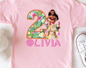 Princess Moana Birthday Girl Shirt, Birthday Queen Party T-shirt, Princess Birthday Trip Tee