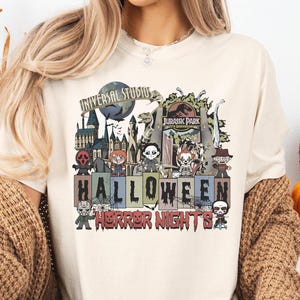 Disney Horror Nights Shirt, Halloween Universal Studios Shirt, Jurassic Park Universal Studios Ghost Gift, Disneyland Halloween Trip Tee