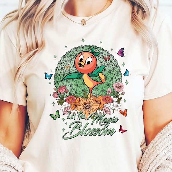 Disney Orange Bird Shirt, Disney Flower & Garden Festival Shirt, Orange Bird Flower Festival Shirt,  Epcot Shirt, Orange Bird Sunshine