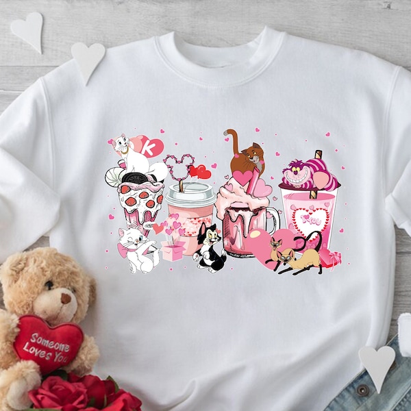 Cats Valentines Day Shirt, Cats Love Shirt, Cats Matching Shirt, Love Cat Shirt