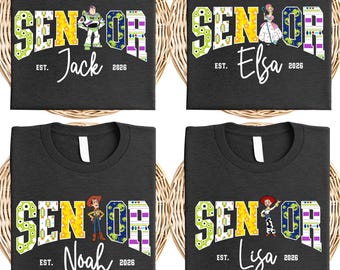 Toy Story Senior 2026 Shirt, Custom To Infinity Senior 2026 Shirt, Space Ranger und Cowboy Graduate Tee, Buzz & Woody Abschluss-T-Shirt