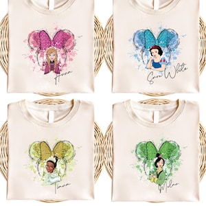Disney All Princess Shirt, Custom Elsa & Tiana Besties Sweater, Rapunzel And Cinderella Tee, Toddler Moana T-Shirt, Girls Trip Tee
