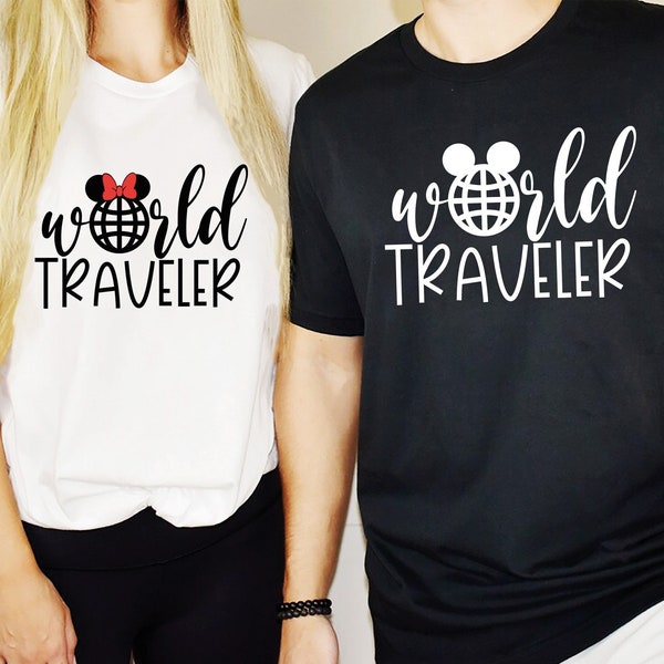 Disney World Traveler Shirt, Disney Couple Traveler Shirt, Matching Disney Trip Shirt, Disney World Trip Shirt, Disney Vacation Couple Shirt