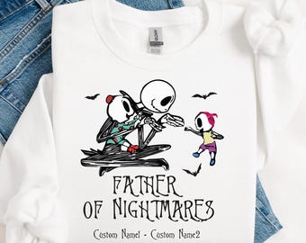 Jack Skellington Father Shirt, Disney Halloween Daddy T-shirt, Disneyland Spooky Dad Tee, Disney Fall Dad Sweatshirt