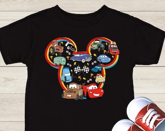 Disney Cars Shirt, Lightning McQueen T-shirt, Disneyworld Kids Cars Shirt, Disneyland Boys Trip Shirts, Kids Cartoon Shirt, Boys Cars Tee