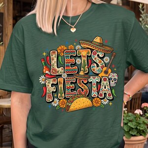 Let's Fiesta Shirt, Cinco De Mayo Shirt, Mexican Family Tee, 5 De Mayo Shirt, Mexican Festival Shirt, Fiesta Party Shirt, Mexican Fiesta Tee