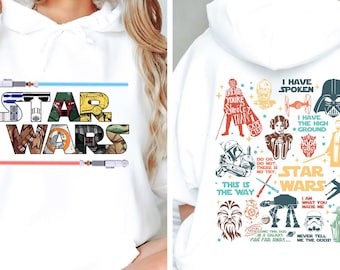 Star Wars-shirt, This Is The Way-T-shirt, Galaxy Edge-T-shirt, Mandalorian Baby Yoda-shirt, Darth Vader Chewbacca-trui, Princess Leia-T-shirt