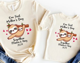 Our First Mothers Day Shirt, Mama And Me Matching Shirt, New Mom Shirt, Mothers Day Mom and Baby Tees, 1st Mothers Day Shirt