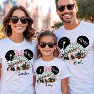 Disneyland Epcot-shirt, custom Disney World Family Traveller-sweater, Mickey Vacation 2025 T-shirt, bijpassend paar reiscadeau-T-shirt