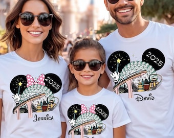 Disneyland Epcot Shirt, Custom Disney World Family Traveler Sweatshirt, Mickey Vacation 2025 T-shirt, Matching Couple Trip Gift Tee