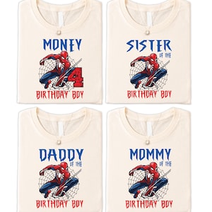 Spinnen-Mann-Familien-Shirt, Geburtstags-Spinnen-Jungen-Shirt, Spinnen-Mama-Shirt, Spinnen-Papa-Shirt, Spinnen-Mann-Familien-Shirt, Mami und ich Shirt