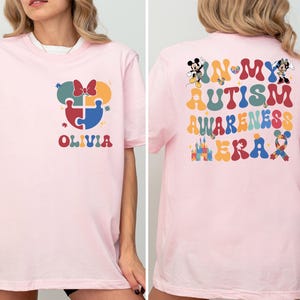 In My Autism Awareness Shirt, Disney ADHD T-Shirt, Mickey Autism Support Tee, Neurodiversity Acceptance Top, Autism Mom and Teacher Gift