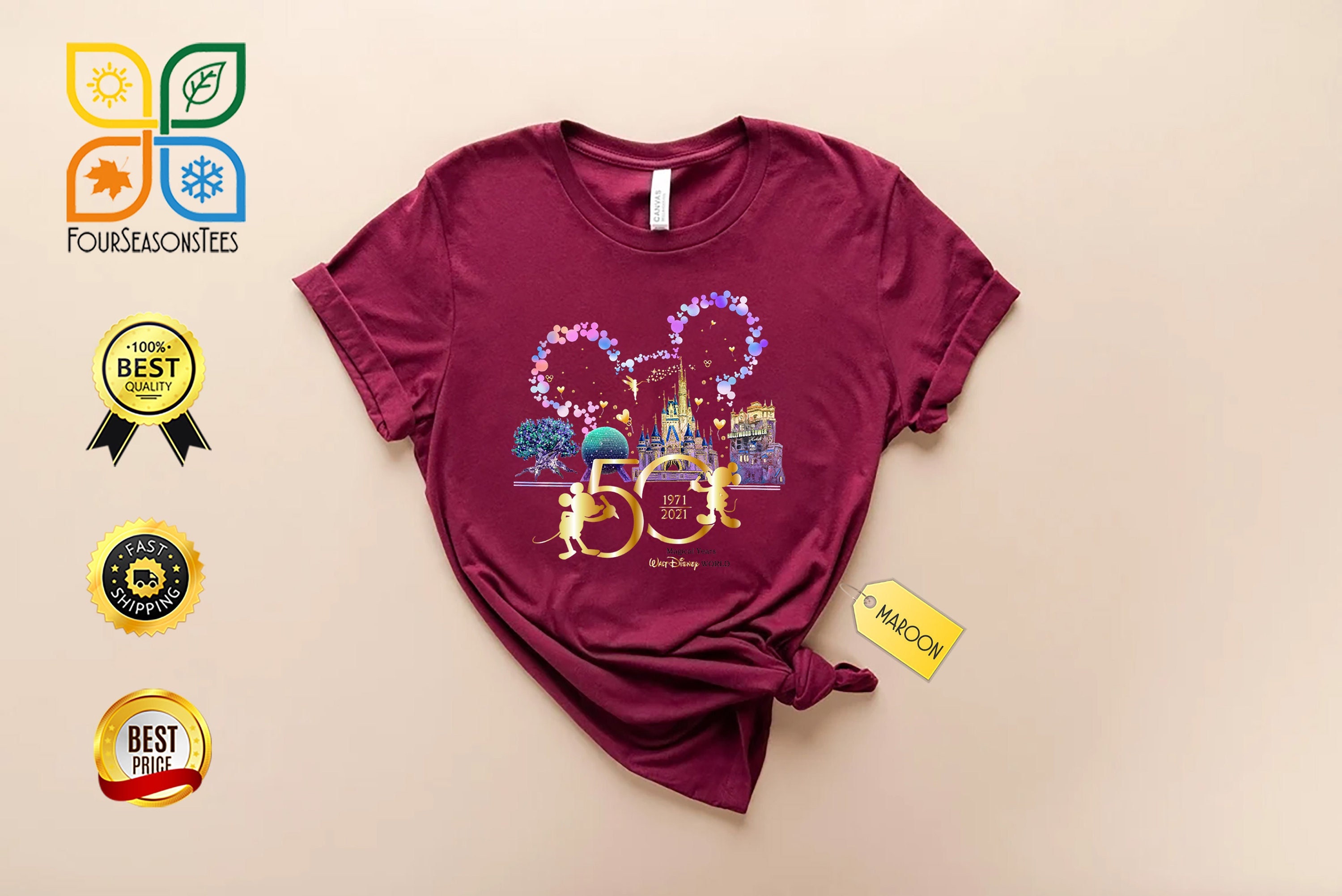 Discover Disney 50th Anniversary Shirt, Disney 50th Shirt, Magic Kingdom Shirt, Disney World Shirt