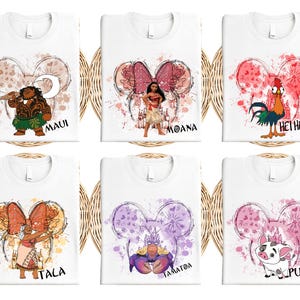 Disney Matching Moana Shirt, Disney Pua Hei Hei Tamatoa Tee, Disneyland Vacation Shirt, WDW Magic Kingdom Shirt, Disney Girls Trip Tee