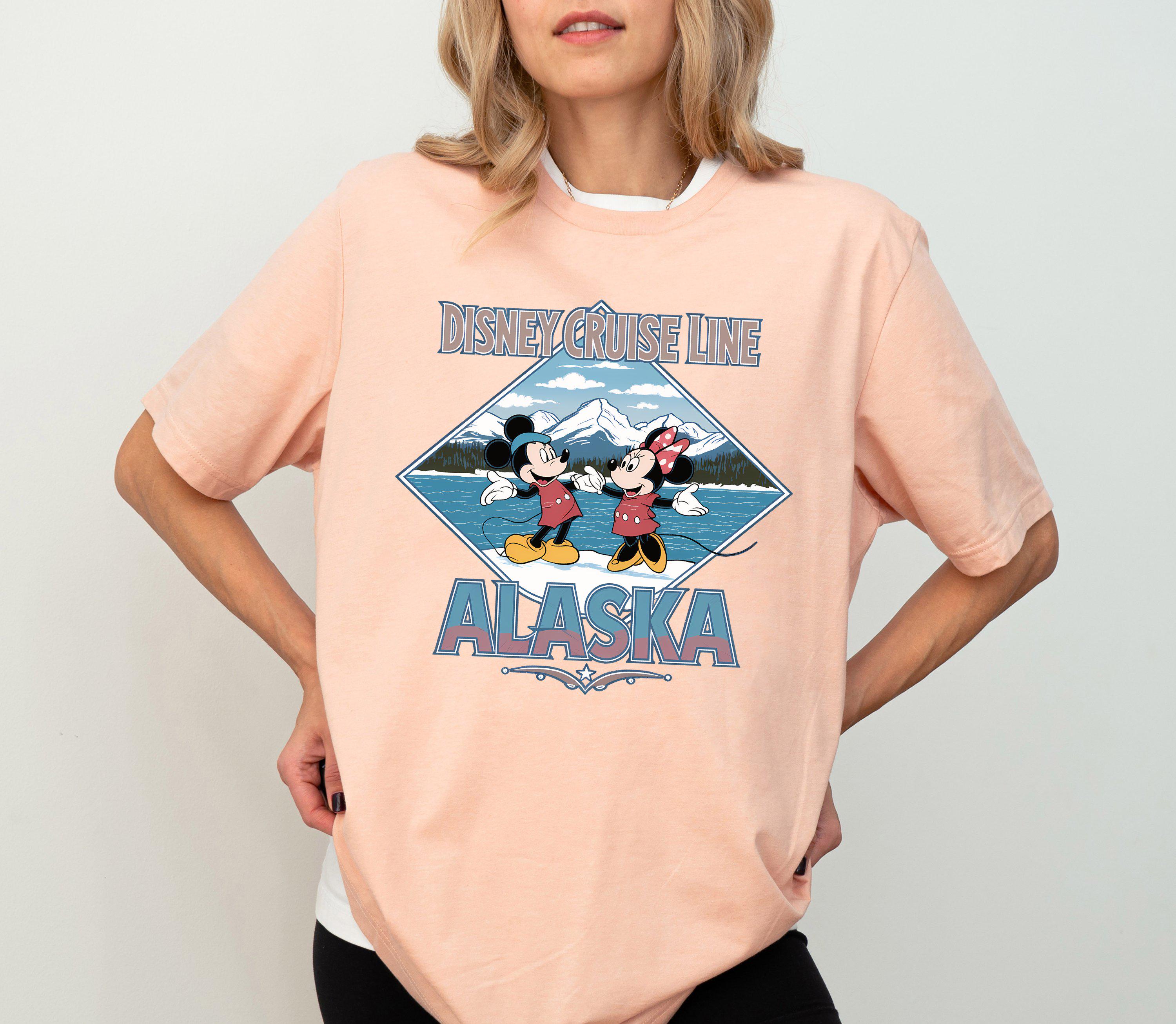 ディズニークルーズライン　アラスカ　Tシャツ Disney Alaska Cruise 2025 Shirt, Mickey and Minnie Cruise
