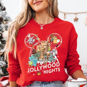 Disney Jollywood Nights Christmas Shirt, Jollywood Christmas Party Tee, Disney Christmas Gift, Jollywood Nights Tee, WDW Merry Christmas Tee