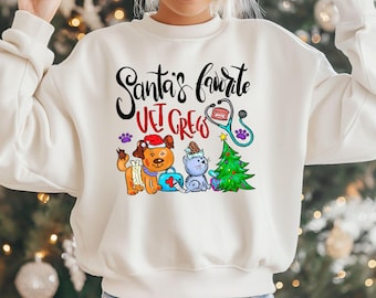 Veterinarian Christmas Shirt, Vet Tech Gift, Animal Lover Xmas Tee