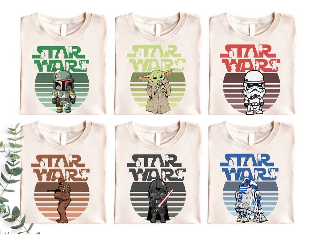 Peckshirt Custom Star Wars Characters Sweatshirt, Marvel Heroes Hoodie, Star Wars Family Sweater, Ahsoka Sweatshirt, R2D2 Sweat, Star Wars Character Shirt
