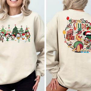 Mickey Christmas Shirt, Jollywood Nights Sweatshirt, Disneyland Very Merry Christmas Tee, Mickey Friends Christmas Sweatshirt