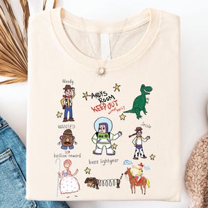 Pixar Toy Story Shirt, Disney Andy&#39;s Room Shirt, Woody Jessie Buzz Lightyear Shirt, You&#39;ve Got A Friend In Me Tee, Disney Family Trip Shirt