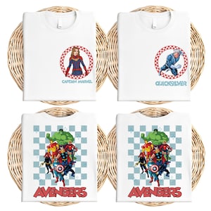 Disney Avengers Shirt, Custom Superhero Avengers Shirt, Retro Disneyland Matching Shirt, Captain America Tee, Spiderman Tee, Hulk Shirt