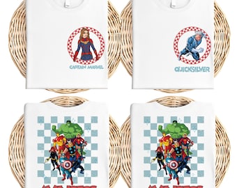 Benutzerdefinierte Avengers Shirt, Superheld Avengers Shirt, Retro Magical Kingdom Shirt, Captain America T-Shirt, Spiderman T-Shirt, Hulk Shirt