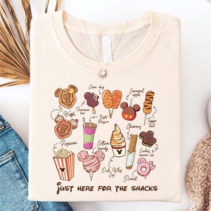 Just Here For The Snacks T-shirt, Disney Food and Drinks Shirt, Disney Snacks Sweatshirt, Disney Epcot Tee, WDW Family Trip Shirt