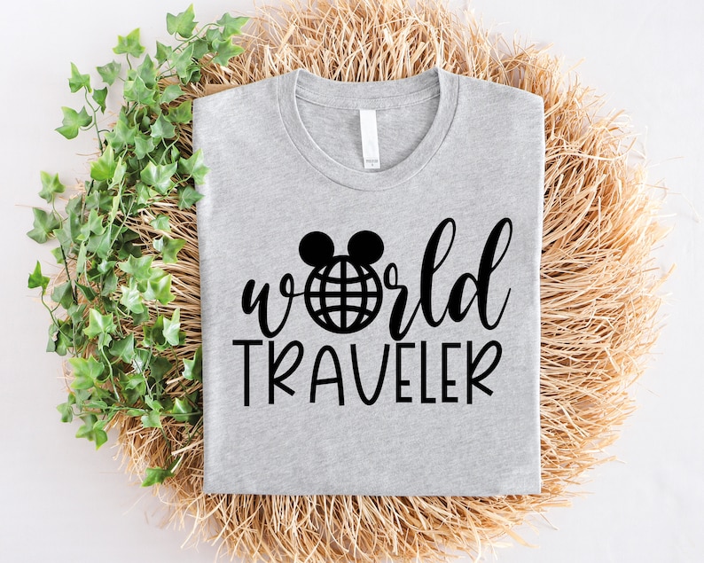 Disney Epcot World Traveler Shirt, Mickey Family Trip 2025 Sweatshirt, Minnie Vacation T-shirt, Disneyland Matching Couple Gift Tee