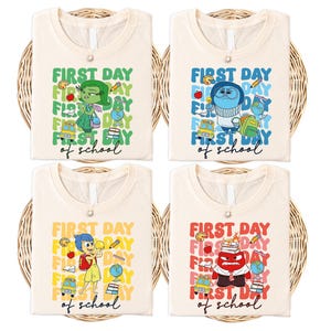 Inside Out First Day Of School Shirt, Disney First Day Of School Tee, Disney Back to School Shirt, Inside Out Joy Disgust Student Shirt