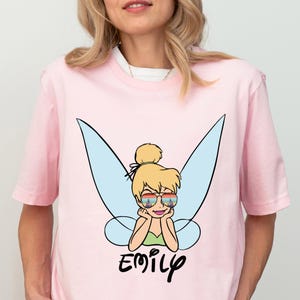 Prinzessin Tinker Bell Shirt, Disney Custom Prinzessin Fee Shirt, Disney Prinzessinnen Mädchen T-Shirt, Peter Pan passendes Shirt, Tinker Bell Pullover