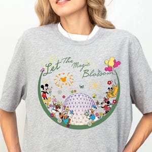 Disney Let The Magic Blossom Epcot Shirt, Mickey and Friends Epcot Flower and Garden Festival Shirt, WDW Family Trip Gift, Magic Kingdom Tee