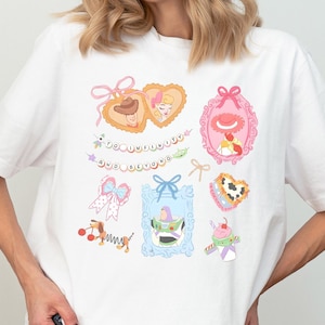 Coquette Bows Toy Story Shirt, Pixar Toy Story Characters Shirt, Disney Sheriff Woody & Bo Peep Shirt, Disneyland Family Vacation Shirt