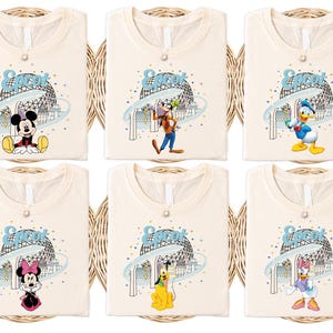 Disney Epcot-shirts, Stitch-shirt, bijpassende familieshirt Disneyland, Olaf-shirt, Epcot 2025 familie-uitstapje, shirt vakantiegroep