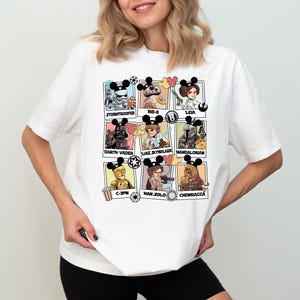 Disney Star Wars Shirt, Mickey Ears & Star Wars Characters Shirt, Mickey Ears Stormtrooper Tee, Mandalorian Shirt, Chewbacca Shirt