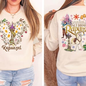 Vintage Disney Wirren Rapunzel Floral Shirt, Disney Prinzessin Rapunzel Shirt, Los Princess Tee, Magic Kingdom Shirt, Mickey Head Shirt