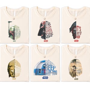 Star Wars Characters Shirt, Disney Star Wars Quotes Shirt, Galaxy&#39;s Edge Shirt, Star Wars Family Matching Shirt, Darth Vader Chewbacca Shirt