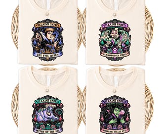 Villains Punk Shirt, Bad Witches Magical Kingdom Shirt, Evil Queen Tee, Ursula Shirt, Maleficent Tee, Fantasy Land Group Vacation Tee