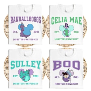 Pixar Monster Boo Shirt, Disneyland Sulley Shirt, Disney Pixar Monster Family Matching Shirts, Disneyworld Family Shirts, 2025 WDW Trip Tee