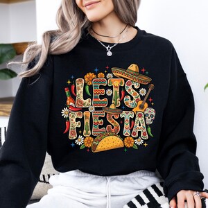 Let's Fiesta Shirt, Cinco De Mayo Shirt, Mexican Family Tee, 5 De Mayo Shirt, Mexican Festival Shirt, Fiesta Party Shirt, Mexican Fiesta Tee