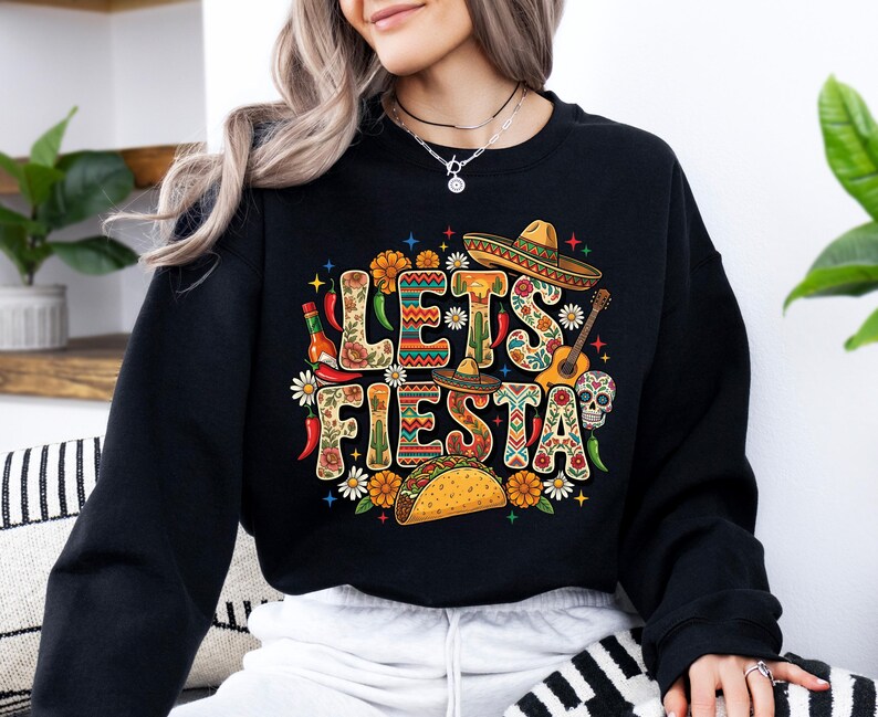 Let's Fiesta Shirt, Cinco De Mayo Shirt, Mexican Family Tee, 5 De Mayo Shirt, Mexican Festival Shirt, Fiesta Party Shirt, Mexican Fiesta Tee