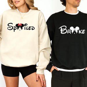 Disney Spoiled Broke Shirts, Disney Couples Shirts, Disney Family Shirts, Disney 2025 Vacation Shirt, Mickey Ears and Minnie Bow Shirt