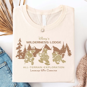 Camiseta de Disney Mickey y sus amigos de Fort Wilderness Happy Camper, camiseta de camping de WDW, camiseta de Disneyland para familias, camiseta de camping familiar a juego
