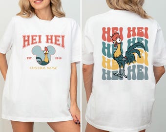 Chemise Hei Hei du royaume magique, T-shirt assorti pour la famille Princesse Moana, chemise Moana Maui, sweat-shirt Moana Tala