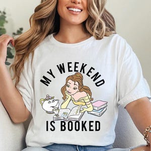 Belle&#39;s Book Cafe Shirt, Princess Belle&#39;s Book Shop Tee, Disneyland Librarian Tee, Bookworm Shirt, Librarian Gifts, Reading Book Lover Shirt