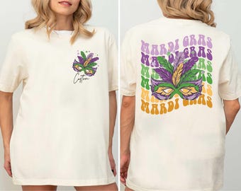 Benutzerdefinierte Mardi Gras Shirt, personalisierte Mardi Gras Karneval Sweatshirt, Mardi Gras Perlen Shirt, New Orleans Shirt