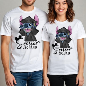 Disney Stitch Graduate Shirt, Senior 2026 T-shirt, Disneyland Graduate Sweatshirt, Senior Disneyworld Tee