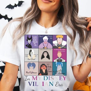 In My Disney Villain Era Shirt, Disney Villains Shirt, Disney Bad Witch Halloween Shirt, Evil Queen Shirt, Disneyland Halloween Trip Shirt